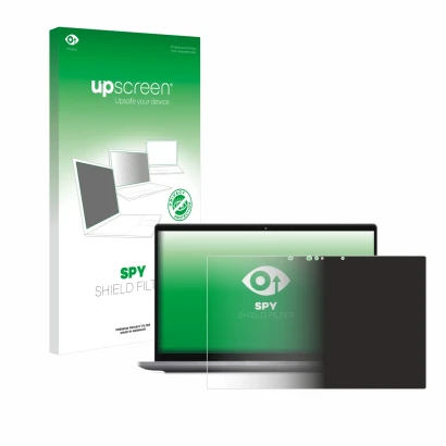 Vorderseite einer Produktverpackung mit dem Markenlogo upscreen. Daneben ist das Gerät Dell Latitude 7420 2-in-1 Touch mit dem