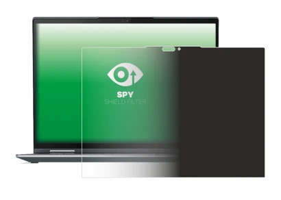 Abbildung des Geräts Lenovo ThinkPad X1 Yoga Gen 7 mit einer Vielzahl des Displayschutzes.