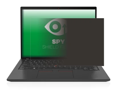 Abbildung des Geräts Lenovo ThinkPad T14 Gen 3 mit einer Vielzahl des Displayschutzes.