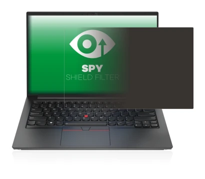 Abbildung des Geräts Lenovo ThinkPad E14 Gen 4 mit einer Vielzahl des Displayschutzes.