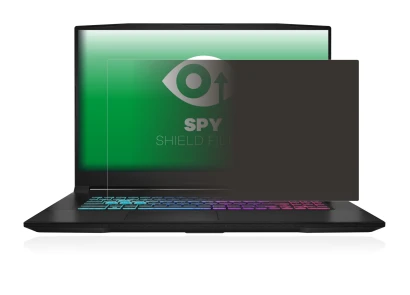 Abbildung des Geräts MSI Katana 17 B13V mit einer Vielzahl des Displayschutzes.