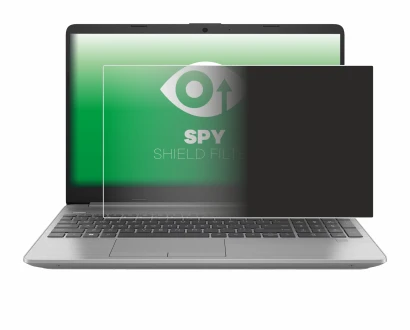 Abbildung des Geräts HP 250 G9 mit einer Vielzahl des Displayschutzes.