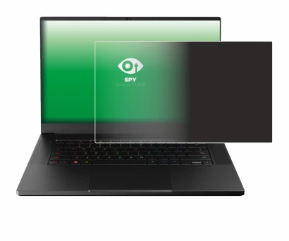Abbildung des Geräts Razer Blade 15 Advanced 2021 mit einer Vielzahl des Displayschutzes.