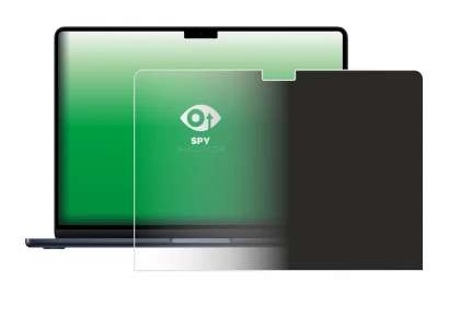 Abbildung des Geräts Apple MacBook Air 13" M4 2025 mit einer Vielzahl des Displayschutzes.