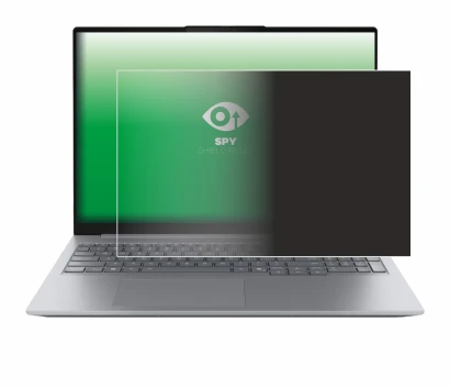 Abbildung des Geräts Lenovo ThinkBook 16 Gen 8 mit einer Vielzahl des Displayschutzes.