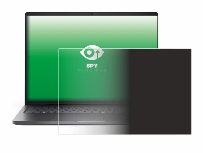 Abbildung des Geräts Dell Pro 16 PC16250 mit einer Vielzahl des Displayschutzes.