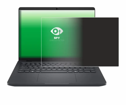 Abbildung des Geräts Dell Pro Max 14 mit einer Vielzahl des Displayschutzes.