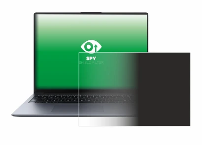 Abbildung des Geräts Huawei MateBook D 16 2024 mit einer Vielzahl des Displayschutzes.