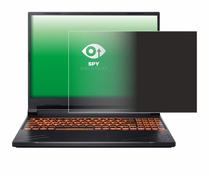 Abbildung des Geräts Acer Nitro V 16 mit einer Vielzahl des Displayschutzes.