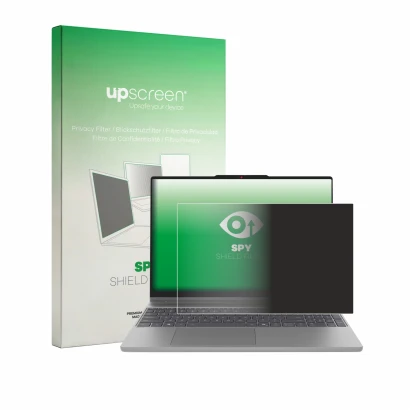 Vorderseite einer Produktverpackung mit dem Markenlogo upscreen. Daneben ist das Gerät Lenovo IdeaPad 5a 2-in-1 Gen 11 15" mit