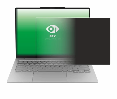 Abbildung des Geräts Lenovo ThinkBook 14X mit einer Vielzahl des Displayschutzes.