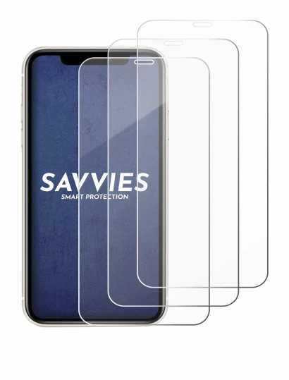 Abbildung des Geräts Apple iPhone 11 mit einer Vielzahl des Displayschutzes.