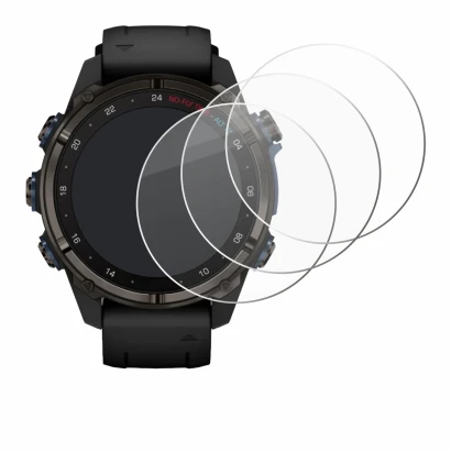 Abbildung des Geräts Garmin Descent Mk3i (43 mm) mit einer Vielzahl des Displayschutzes.