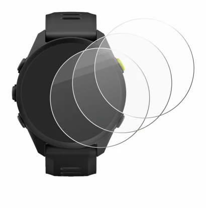 Abbildung des Geräts Garmin Forerunner 70 mit einer Vielzahl des Displayschutzes.