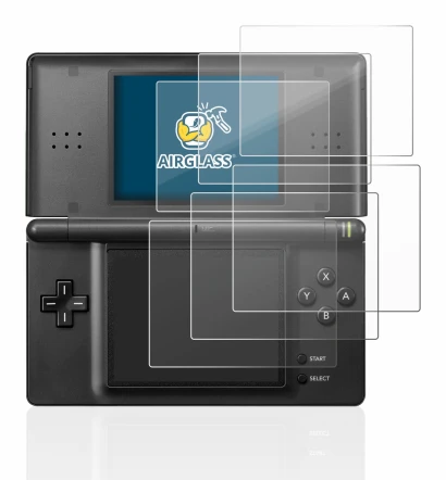 Abbildung des Geräts Nintendo DS LITE mit einer Vielzahl des Displayschutzes.