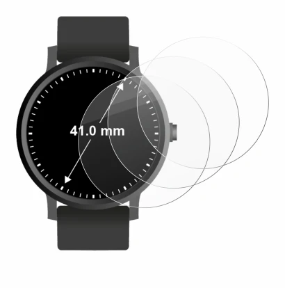 Abbildung des Geräts Armbanduhren (Kreisrund, ø: 41 mm) mit einer Vielzahl des Displayschutzes.
