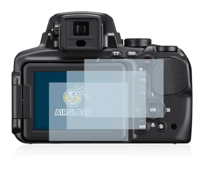 Abbildung des Geräts Nikon Coolpix P900 mit einer Vielzahl des Displayschutzes.
