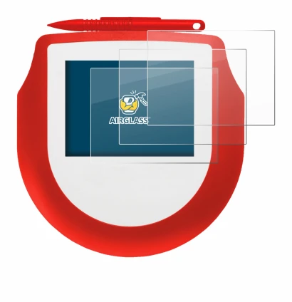 Abbildung des Geräts Signotec Signature Pad Omega mit einer Vielzahl des Displayschutzes.