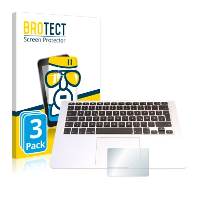 Vorderseite einer Produktverpackung mit dem Markenlogo BROTECT. Daneben ist das Gerät Apple MacBook Pro 13.3" 2015 (Touch Trac