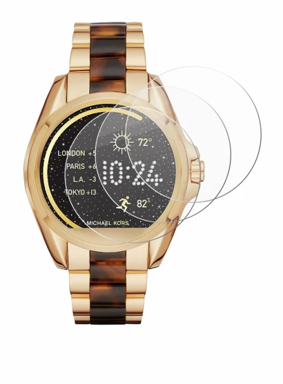 Abbildung des Geräts Michael Kors Access Bradshaw mit einer Vielzahl des Displayschutzes.