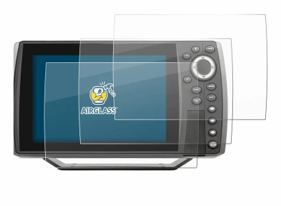 Abbildung des Geräts Humminbird Helix 7 mit einer Vielzahl des Displayschutzes.