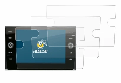 Abbildung des Geräts Volkswagen Composition Media 2017 mit einer Vielzahl des Displayschutzes.