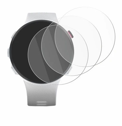 Abbildung des Geräts Garmin Forerunner 45S mit einer Vielzahl des Displayschutzes.