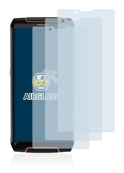 Abbildung des Geräts Cubot King Kong 3 mit einer Vielzahl des Displayschutzes.