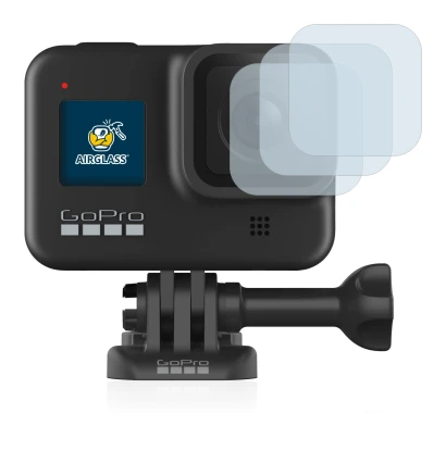 Abbildung des Geräts GoPro Hero 8 Black (Linse) mit einer Vielzahl des Displayschutzes.