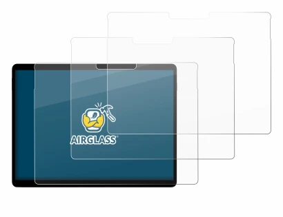 Abbildung des Geräts Microsoft Surface Pro X mit einer Vielzahl des Displayschutzes.