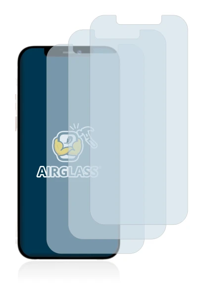 Abbildung des Geräts Apple iPhone 12 Pro Max mit einer Vielzahl des Displayschutzes.