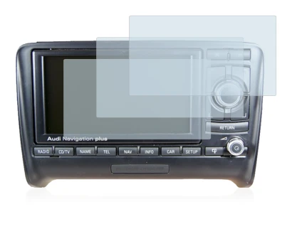 Abbildung des Geräts Audi A4 8E 2004-2009 RNS-E mit einer Vielzahl des Displayschutzes.