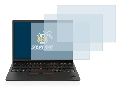 Abbildung des Geräts Lenovo ThinkPad X1 Nano mit einer Vielzahl des Displayschutzes.