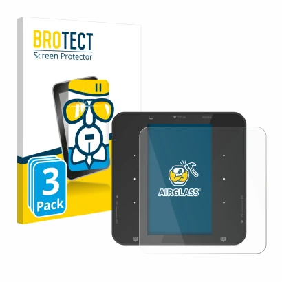 Vorderseite einer Produktverpackung mit dem Markenlogo BROTECT. Daneben ist das Gerät ISDT P30 mit dem zugehörigen Displayschu