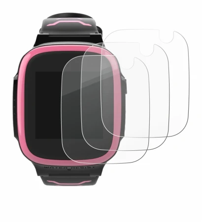 Abbildung des Geräts Xplora X5 Play mit einer Vielzahl des Displayschutzes.