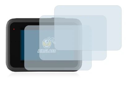 Abbildung des Geräts GoPro Hero 9 Black mit einer Vielzahl des Displayschutzes.