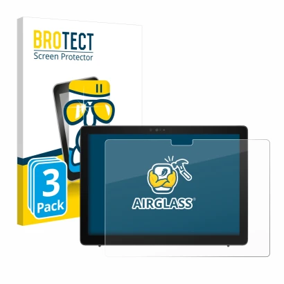 Vorderseite einer Produktverpackung mit dem Markenlogo BROTECT. Daneben ist das Gerät Dell Latitude 7210 2-in-1 mit dem zugehö