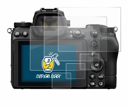 Abbildung des Geräts Nikon Z 6 II mit einer Vielzahl des Displayschutzes.
