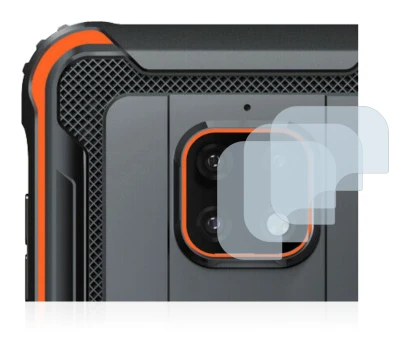 Abbildung des Geräts Blackview BV4900 Pro (NUR Kameraschutz) mit einer Vielzahl des Displayschutzes.