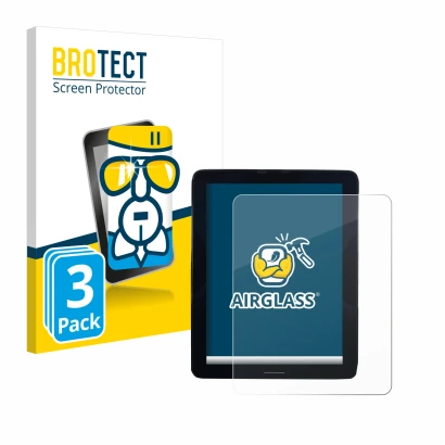 Vorderseite einer Produktverpackung mit dem Markenlogo BROTECT. Daneben ist das Gerät Volvo Polestar 2 2021 Infotainment Syste