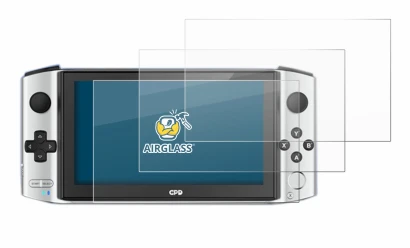 Abbildung des Geräts GPD Win 3 mit einer Vielzahl des Displayschutzes.