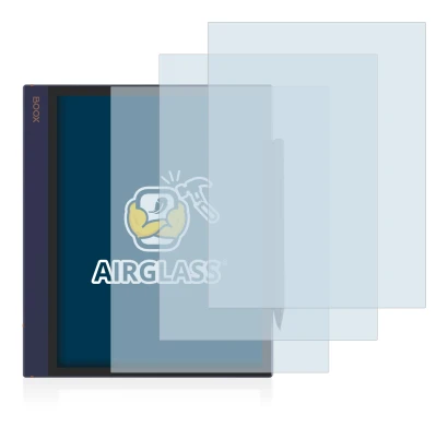 Abbildung des Geräts Boox Note Air mit einer Vielzahl des Displayschutzes.