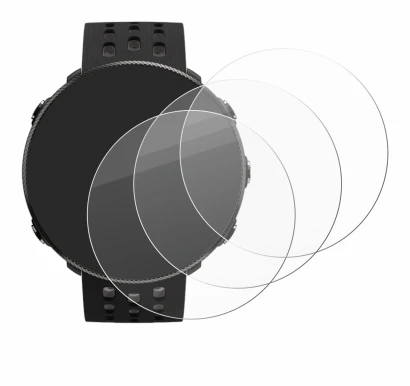 Abbildung des Geräts Polar Vantage M2 mit einer Vielzahl des Displayschutzes.