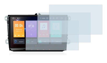 Abbildung des Geräts Xtrons PBE90MTVL mit einer Vielzahl des Displayschutzes.