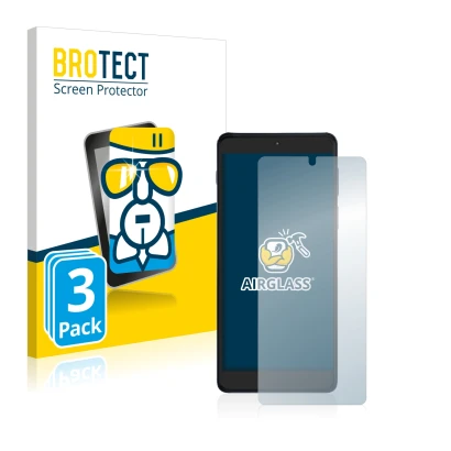 Vorderseite einer Produktverpackung mit dem Markenlogo BROTECT. Daneben ist das Gerät Motorola Edge 20 Pro mit dem zugehörigen