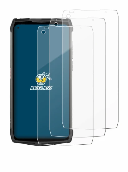 Abbildung des Geräts Ulefone Power Armor 13 mit einer Vielzahl des Displayschutzes.