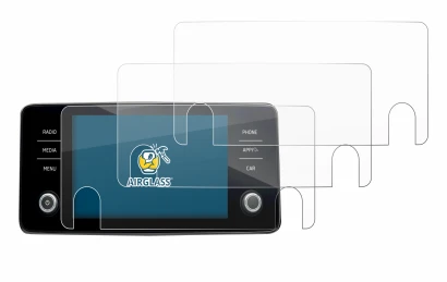 Abbildung des Geräts Skoda Bolero 2020 Infotainment System 8" mit einer Vielzahl des Displayschutzes.
