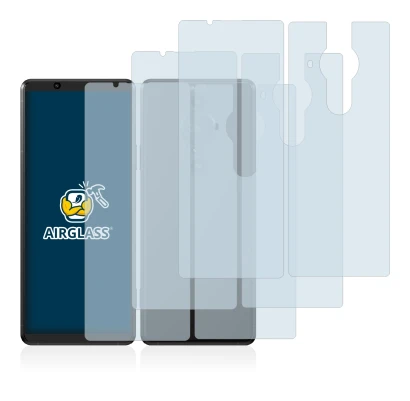 Abbildung des Geräts Sony Xperia Pro-I (Display+Rückseite) mit einer Vielzahl des Displayschutzes.