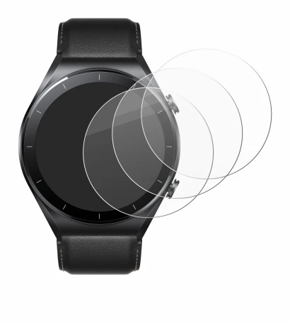 Abbildung des Geräts Xiaomi Watch S1 mit einer Vielzahl des Displayschutzes.