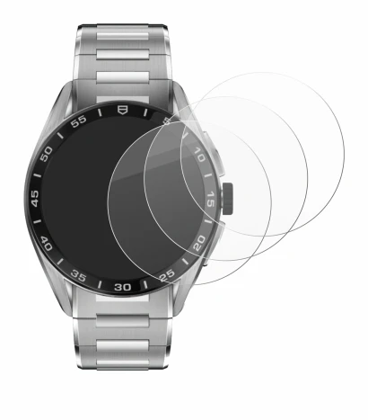 Abbildung des Geräts TAG Heuer Connected Calibre E4 (45 mm) mit einer Vielzahl des Displayschutzes.